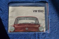 Prospekt 1500 Typ 3 1961 Werbung Technische Daten Original VW rar Baden-Württemberg - Rudersberg Vorschau