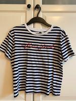 H&M New York Stickerei Blau navy Weiß gestreift stockholm preppy Baden-Württemberg - Heidelberg Vorschau