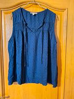 ESPRIT Bluse ohne Arm, Gr. 42 dunkelblau Hessen - Neu-Anspach Vorschau