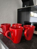 4x rote Kaffeetassen | Kaffeepötte Niedersachsen - Osnabrück Vorschau