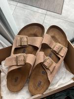 BIRKENSTOCK Arizona Velourleder Narrow Fit Softbed Gr. 45 NUDE Häfen - Bremerhaven Vorschau