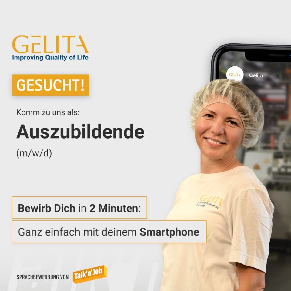 Ausbildung zum Maschinenführer und Anlagenführer / Bereich Lebensmitteltechnik (m/w/d) bei Gelita in Memmingen in Memmingen