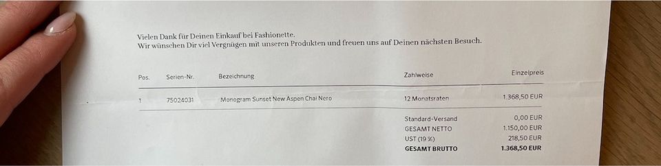 Yves Saint Laurent Sunset Tasche original mit Rechnung in Hamburg
