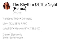 Corona - The Rhythm Of The Night Vinyl 12" DE'94 Electronic House Berlin - Wilmersdorf Vorschau