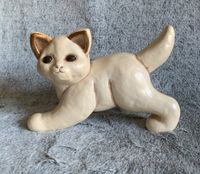 Thun Katze Keramik ♥ stehen schleichen, mittelgroß Deko Figur rar Duisburg - Duisburg-Süd Vorschau