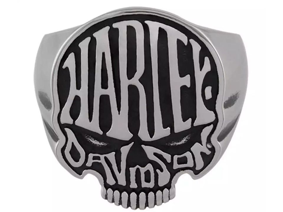 Harley Davidson Calavera Skull Edelstahl Ring Biker Schmuck 8-14 in Aschendorf Stadt Papenburg