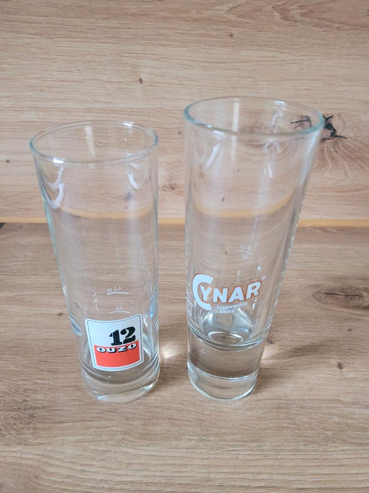 Cynar & Ouzo Schnapsglas ( 2Stück) in Weißenhorn