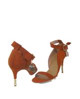 Absatzschuhe orange/gold Gr.40 Berlin - Tempelhof Vorschau