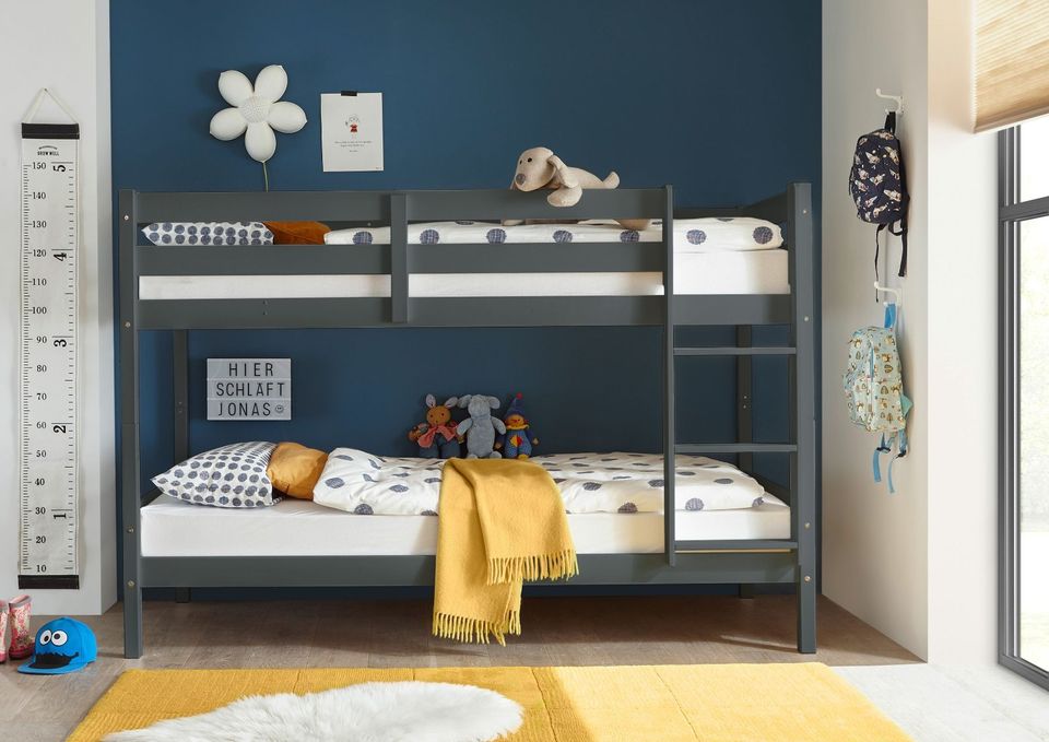 Etagenbett Kinderbett NEU Kinderzimmer grau massiv TOP Preis in Hamm