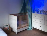 Bett Babybett 140x70 weiß Holz Echtholz Kinderbett Gitterbett Wandsbek - Hamburg Volksdorf Vorschau