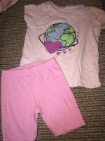 2 Set Mädchen rosa T-Shirt Radler Hose Gr. 104 kurze Hose Sommer Sachsen-Anhalt - Magdeburg Vorschau