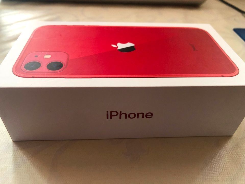 Apple iPhone 11 Product Red (Rot), Leere Originalverpackung in München