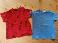 2 Shirts Gr. 80, rot Topomini, blau H&M Nordrhein-Westfalen - Warstein Vorschau