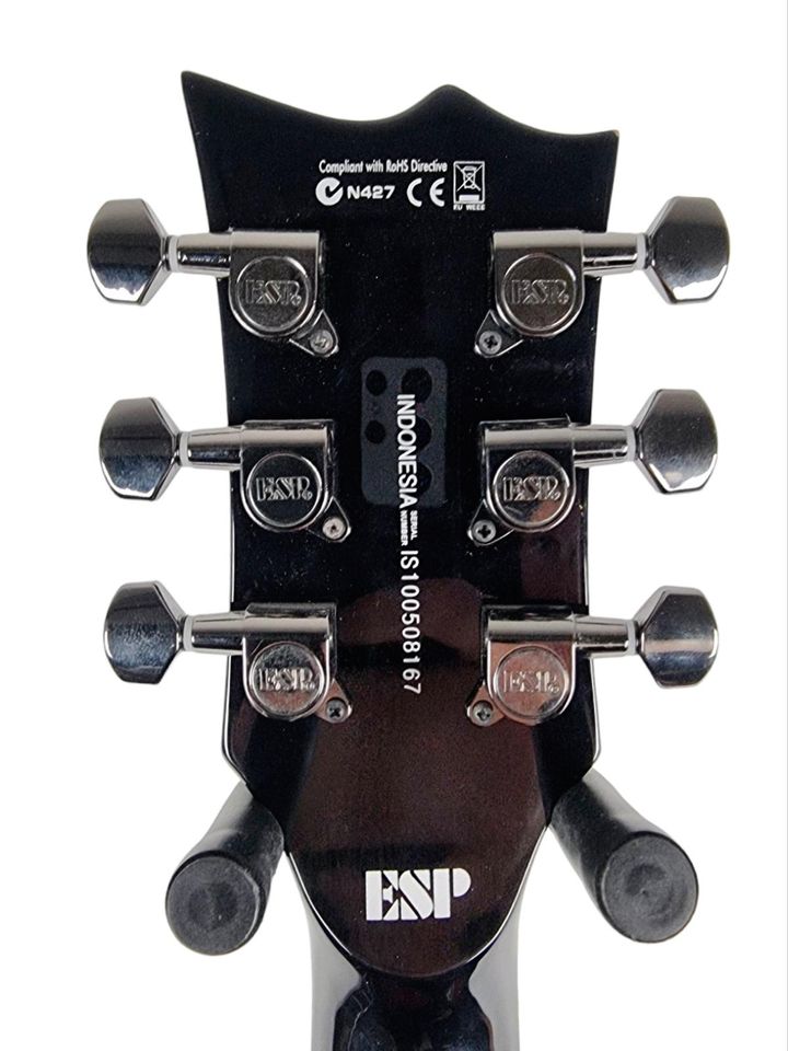 ESP LTD EC-200QM Black E-Gitarre Schwarz Single Cut Les Paul in Linsengericht