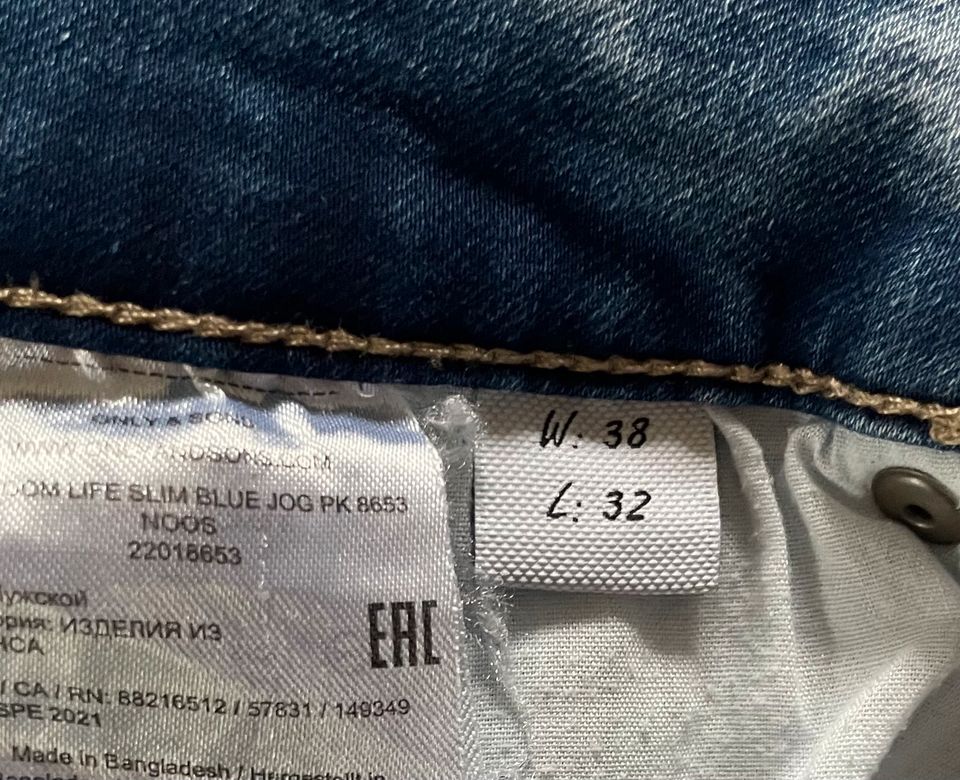 ONLY & SONS Herren Jeans Gr. W38/L32 Blau in Buchholz in der Nordheide