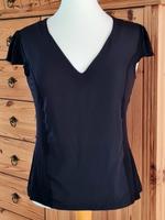 * H&M * DAMEN KURZARM T-SHIRT BLUSE SCHWARZ  XS = 32/34 NEU!!! Hessen - Felsberg Vorschau