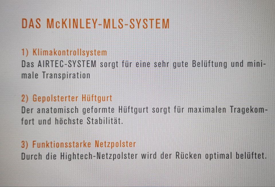 Mc Kinley Rucksack Grand Canon 55 MLS System in Gerstetten