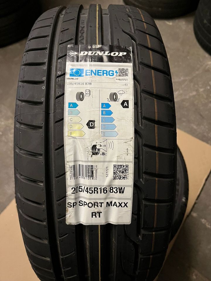 Dunlop Sport Maxx RT 205 45 R16 83W 4x Neue Sommerreifen in Berlin