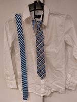 Hemd Prince weiß 152 mit 2 blauen Krawatten Kommunion, Fest Saarland - Schwalbach Vorschau