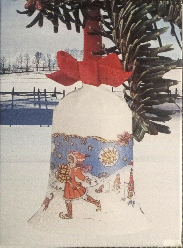 Hutschenreuther Weihnachtsglocke 1990 Flußland in Wipfeld