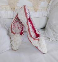 Zuckersüße Schuhe Dekoration Dekoschuh Shabby Chic Rosa Brandenburg - Borkwalde Vorschau