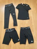 Set: Adidas Techfit 3x Hosen 1x T-Shirt Gr. 140 Stuttgart - Stammheim Vorschau