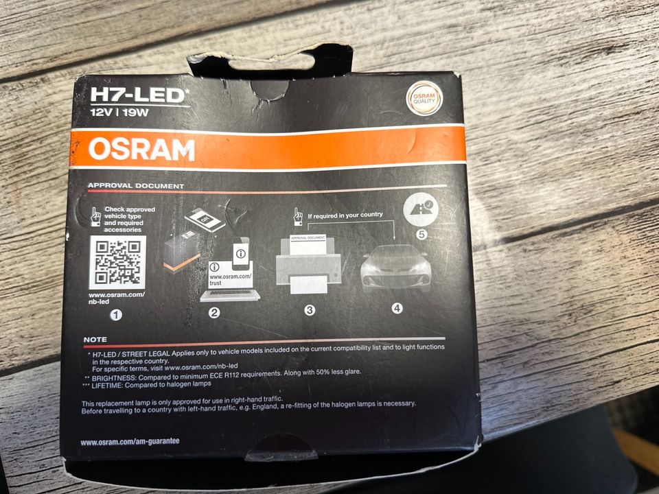 Verkaufe Osram Night Breaker H7 LED in Syke
