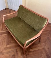 60er Vintage Sofa Zweisitzer, 2er-Couch Kirschbaum Stuttgart - Stuttgart-West Vorschau