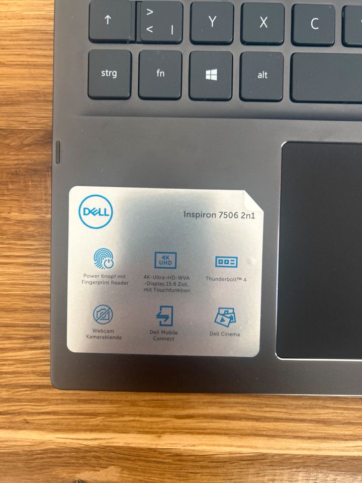 Dell inspiron 7506 2in1,i7 11.Gen,16GB RAM,1TB SSD, 4K Touch in Augsburg