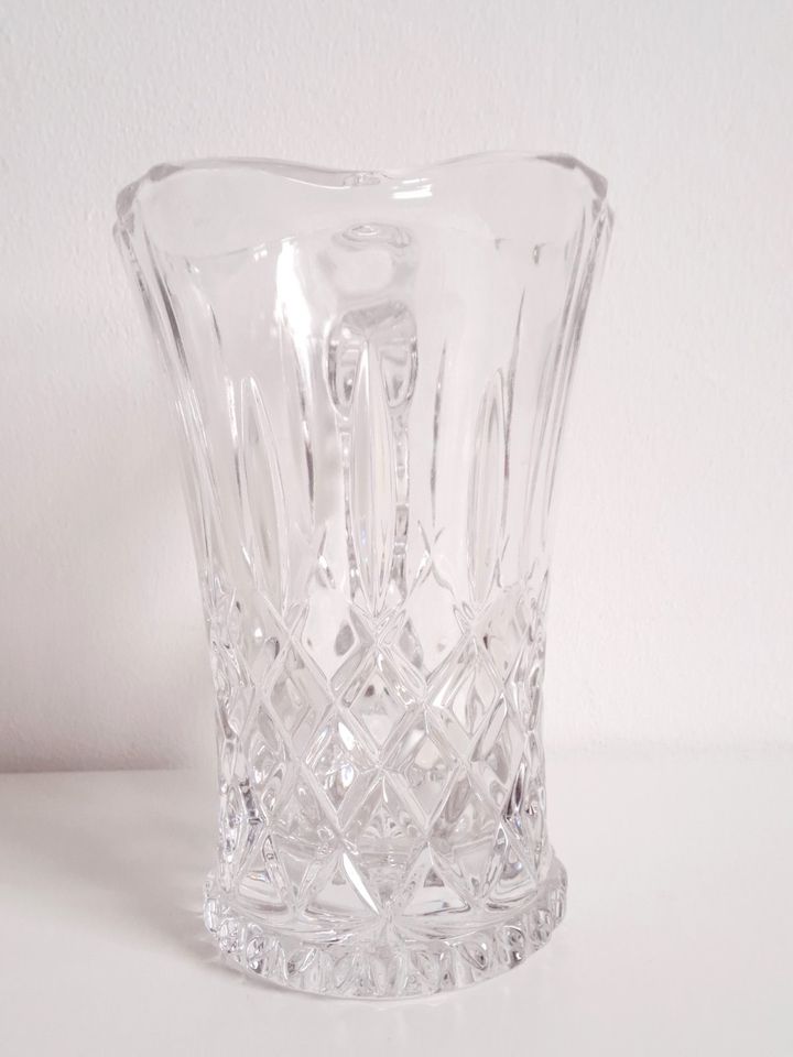 Bleikristall Vase Krug Karaffe 2er Set transparent Blumenvase in Sünching