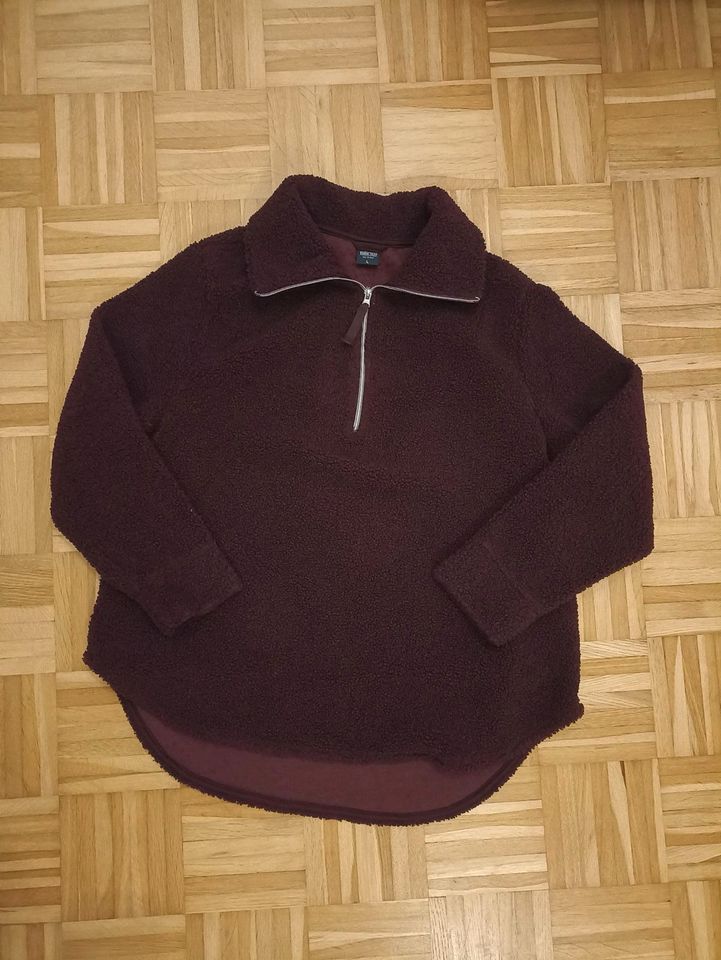 Tchibo Oversized Teddypullover Bordeauxrot Größe L (eher 48/50) in Norderstedt