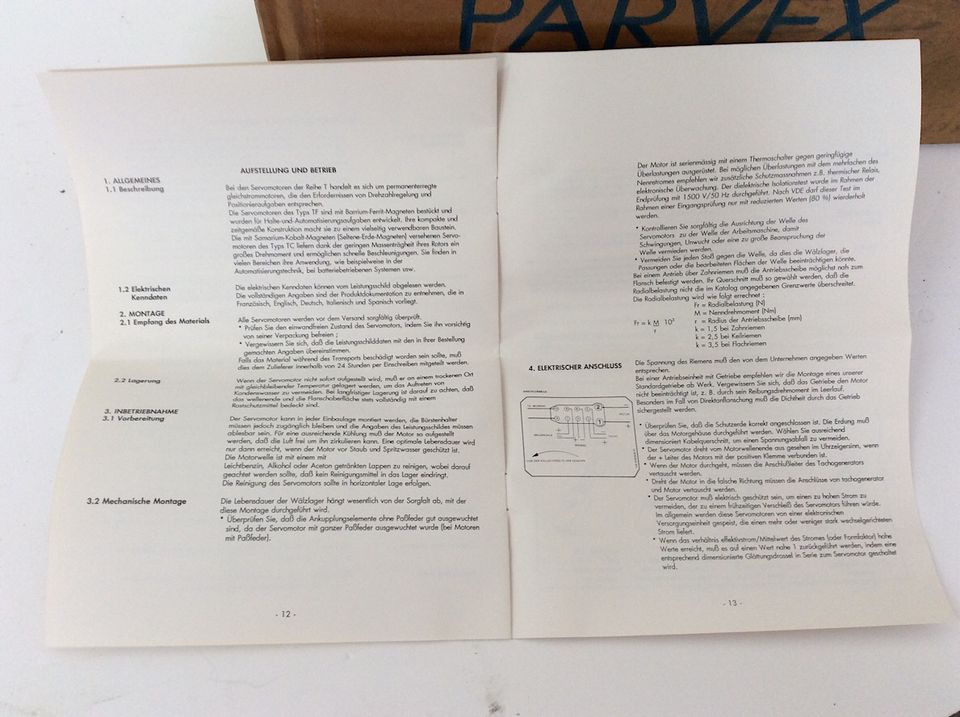 Parvex Magnet Servo Motor T4CBR1019 2660min-1 Elektromotor in OVP in Korschenbroich