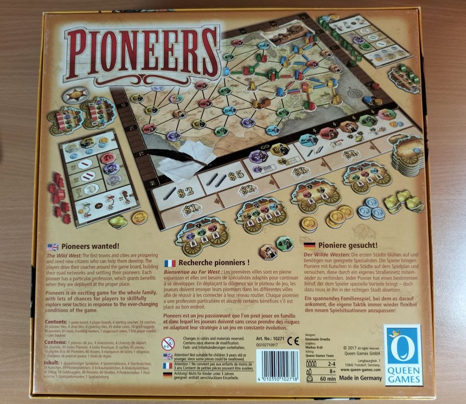 Pioneers Brettspiel, vollständig, wie neu, Queen Games ab 8 Jahre in  Niedersachsen - Oldenburg | Gesellschaftsspiele günstig kaufen, gebraucht  oder neu | eBay Kleinanzeigen ist jetzt Kleinanzeigen