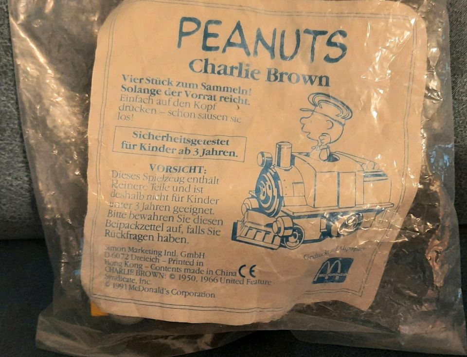 OVP PEANUTS CHARLIE BROWN * 1991 MIT ZUG MC DONALDS in Gückingen