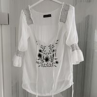 Melrose Bluse Stickerei  Transparent  Gr.32 Nordrhein-Westfalen - Brühl Vorschau