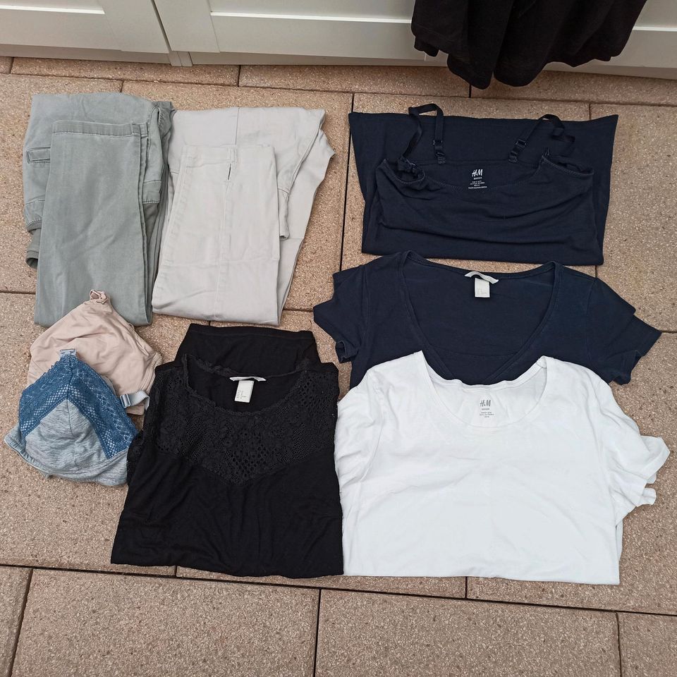 Schwangerschaftskleidung Umstandsmode Paket Hosen T-Shirts Gr. 36 in Nürnberg (Mittelfr)