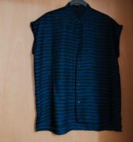 Bluse, schwarz, blau gestreift, 34 Bayern - Hof (Saale) Vorschau