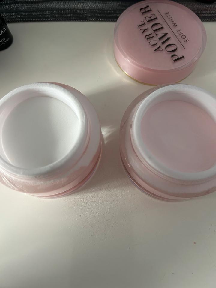 Lyni Acryl Powder soft white und Cover Rose je 35g in Borken