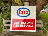 NOS Emailschild Emailleschild Esso Tankstelle Zapfsäule Werbung Nordrhein-Westfalen - Lippstadt Vorschau