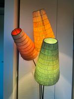 Original Tütenlampe Rattan Bast DDR 50er 60er J Leuchte Lampe Berlin - Köpenick Vorschau