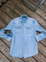 Replay Herren Jeanshemd White Blue weiß blau 10 Years XL Hessen - Lauterbach (Hessen) Vorschau