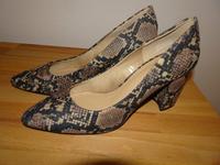 w. neu H&M Damen Pumps Gr 38 Animal Print Snake Blockabsatz Bayern - Bamberg Vorschau