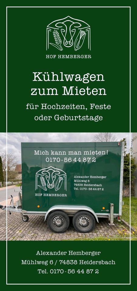Kühlwagen zu vermieten in Limbach