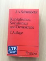 Kapitalismus Sozialismus und Demokratie 7. Auflage J.A. Schumpete Bayern - Regensburg Vorschau