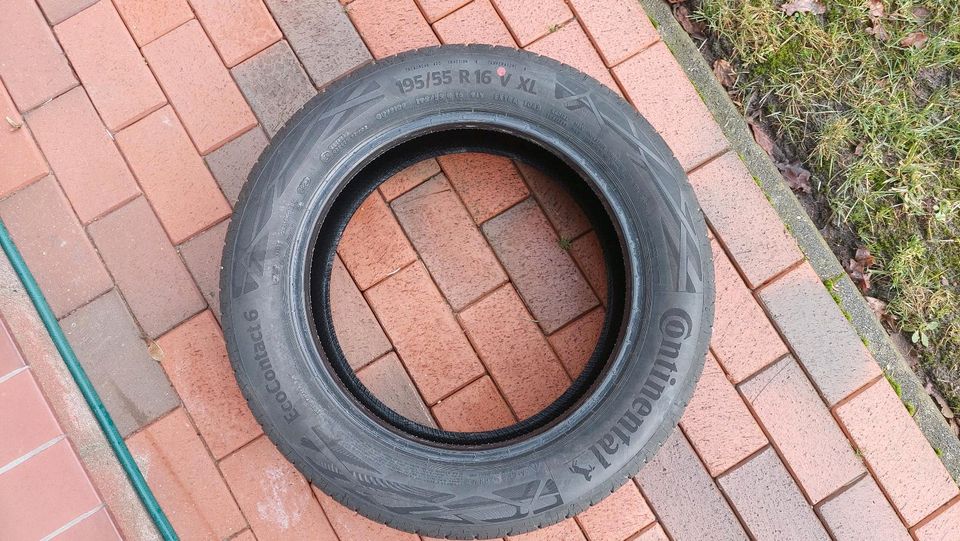 4 Sommerreifen  Continental eco contact 6  195/55 R 16 V XL in Nordenholz