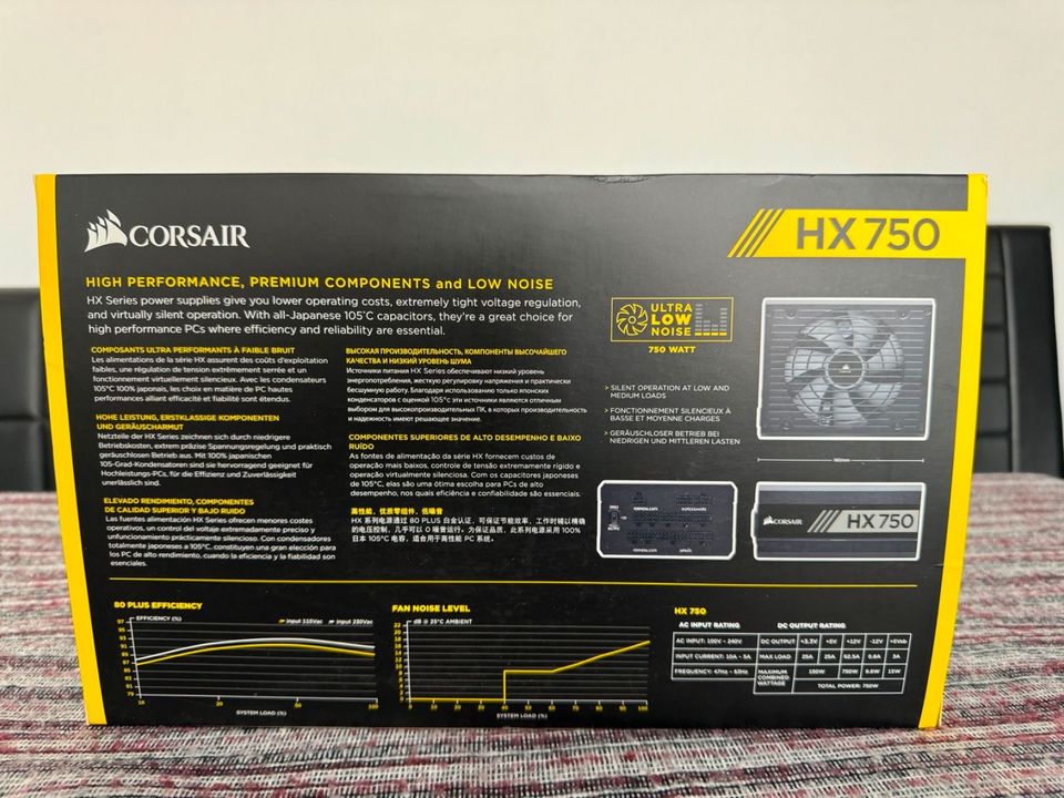 Corsair HX750 vollmosular 80+ Platinum-zertifiziertes 750 Watt in Berlin