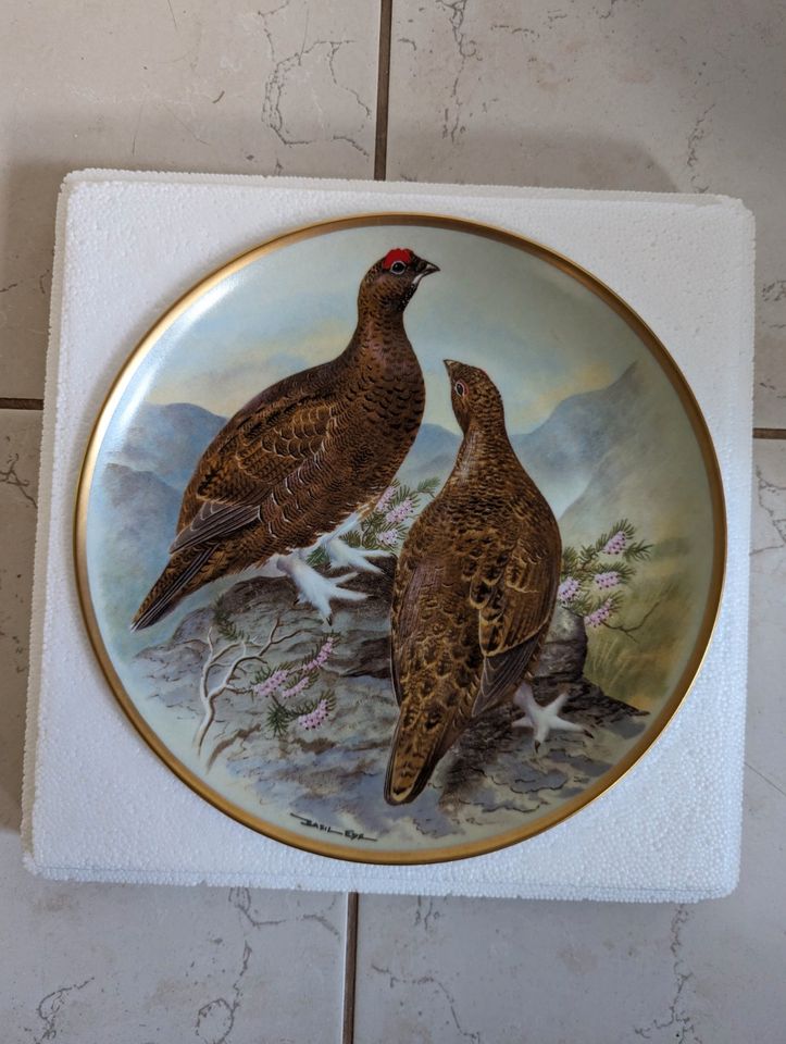 Sammelteller Porzellan Franklin Porcelain Gamebirds of the World in Marschacht