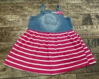 Baby Mädchen Jeans Kleid Gr 80 in blau mit Pink und Schleife Nordrhein-Westfalen - Ladbergen Vorschau