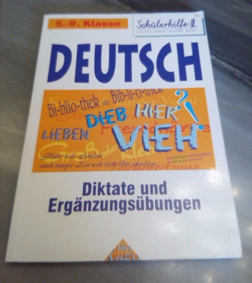 Deutsch Diktate und Ergänzungsübungen 5. bis 9. Klasse in Nürnberg (Mittelfr)