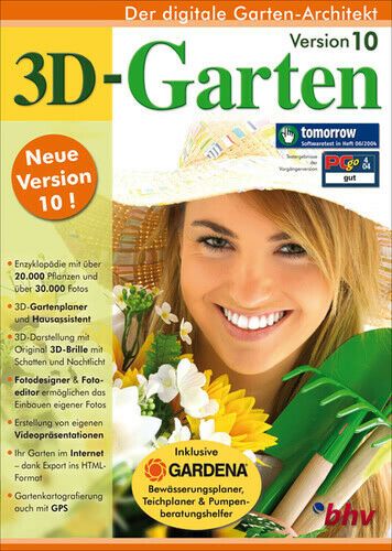 3D-Garten, Version 10, mit 3D-Brille und Handbuch in Bad Bodenteich